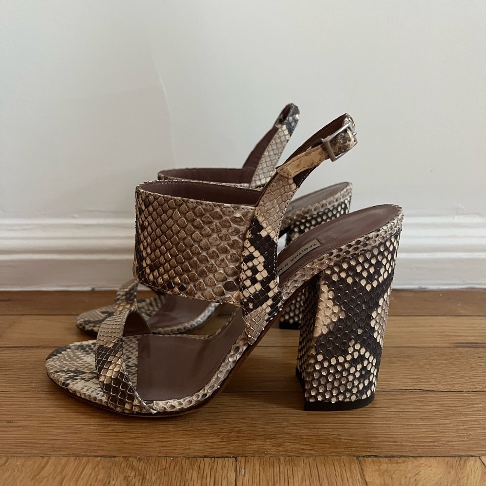 Tabitha Simmons Python / Snakeskin Sandals - image 1